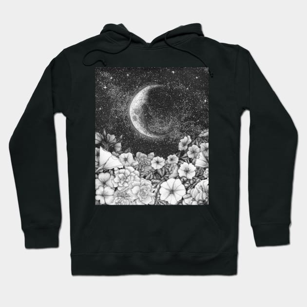 Moonlight in the Garden Hoodie by ECMazur